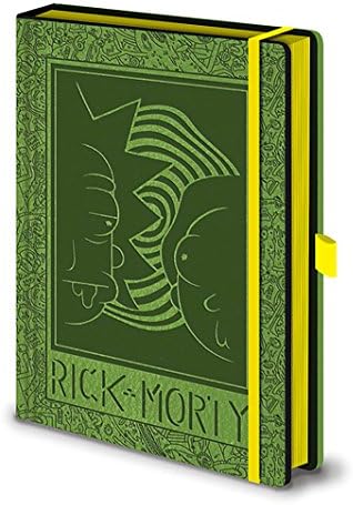 Rick And Morty Notebook Face 2 Face Official Green Premium A5