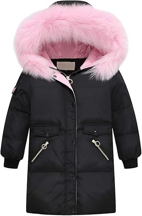Amazon Com Mallimoda Girls Winter Coats Hooded Puffer Jacket