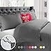 Nestl Dark Grey Duvet Cover Full Size - Soft Double Brushed Full Size Duvet Cover Set, 3 Piece, with Button Closure, 1 Duvet Cover 80x90 inches and 2 Pillow Shams