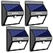InnoGear Upgraded Solar Lights 22 LED Outdoor Waterproof Motion Sensor Post Security Night Light for Patio Deck Yard Garden Auto On/Off, Pack of 4