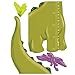 Wallies Wall Decals, Dino Growth Chart Wall Sticker, 35-inch x 41-1/2-inch