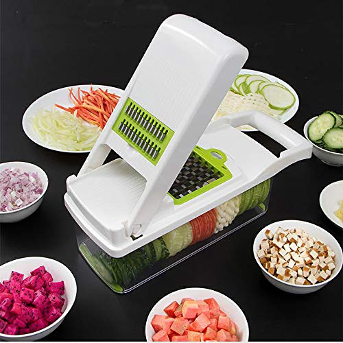 12 in 1 Vegetable Chopper, Heavy Duty Mandoline Slicer Potato Onion