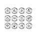 Taurus Zodiac Sign Charm fit Pandora Charms Bracelet, 925 Sterling Silver Plated Platinum Bead Charm 12 Horoscope Constellation Charm for US European Bracelet and Necklace, Birthday Gifs BJ09026