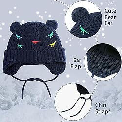 BAVST Baby Beanie Hat for Winter with Earfalp Cute
