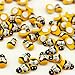 UU19EE 100PCS/Lot Mini Bee Wooden Ladybug Sponge Self-Adhesive Stickers Fridge/Wall Sticker Kids Scrapbooking Baby Toys