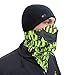 Half Face Mask for Cold Winter Weather. Use This Half Balaclava for Snowboarding, Ski, Motorcycle. (Many Colors) (Green Plaid)
