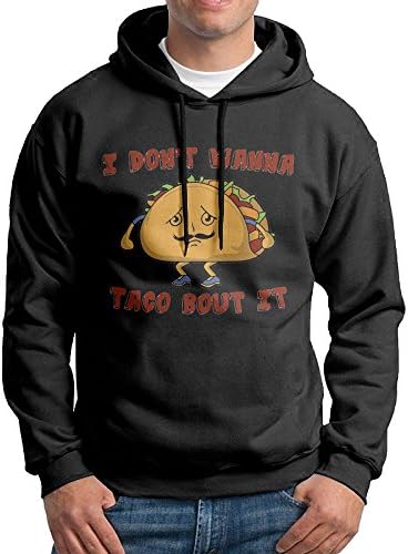 Shuiquwe Wanna Taco Bout It Men's Sports Hoodies M Black
