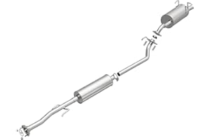 BRExhaust Direct-Fit Replacement Exhaust System 106-0086: Compatible with 2007-2009 Honda CR-V 2.4L