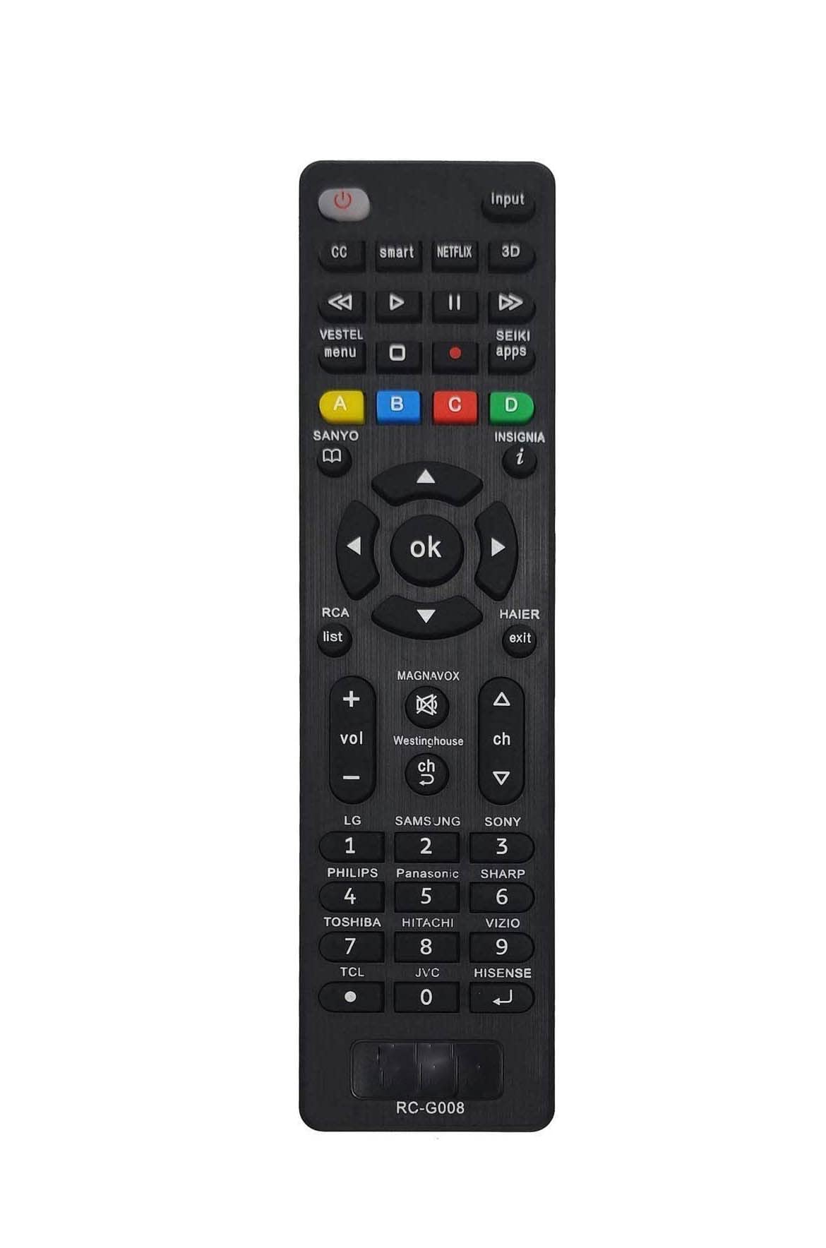 Remote Control For assorted TV`s & Monitors No Setup Required