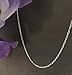 Italian Solid Sterling Silver Delicate Figaro 3+1 Chain, 24 Inches in Length, 1.3 mm Width