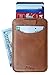 Front Pocket Men's Wallet - Minimalist Wallet- Slim Wallet - Leather Card Holder with RFID Protection for Men - Card Case Holds Cards & Cash - Nvious Living