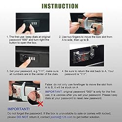Jssmst Locking Large Metal Cash Box with Money