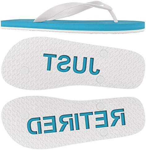 FlipSidezWomens JUST RETIRED sand imprint flip flops