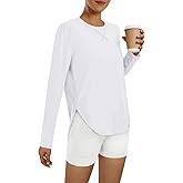 AUTOMET Long Sleeve Workout Tops for Women Athletic UPF 50+ Sun Rash Guard Shirts Running SPF Gym Quick Dry Clothes
