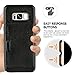 ZVE Case for Samsung Galaxy S8, 5.8 inch, Slim Leather Wallet Case with Credit Card Holder Slot Pocket Protective Functional Case Cover for Samsung S8, 5.8 inch 2017 - Black