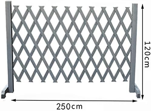 JIANFEI-weilan Garden Fence Screen Home Decoration Flower Bed Edge Animal Guardrail Plant Protection, 5 Sizes (Color : Gray, Size : 250x120cm)