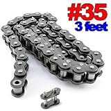 PGN - #35 Roller Chain x 3 feet + Free Connecting Link