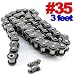 PGN - #35 Roller Chain x 3 feet + Free Connecting Link primary