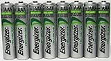 8 x Energizer AAA Rechargeable 900 mAh NiMH Batteries