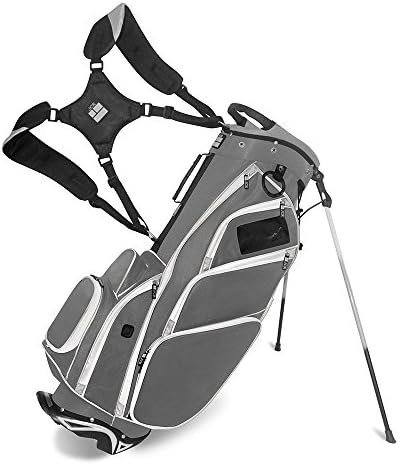JCR Golf 550039 DL550 Stand Bag, Charcoal/Gray/Black