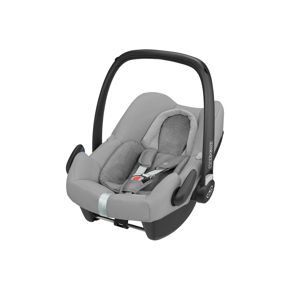 Maxi-Cosi Rock Babyschale, sicherer i-Size Kindersitz, Gruppe 0+ (0-13 kg), nutzbar ab der Geburt bis 12 Monate, nomad grey