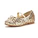 DREAM PAIRS Girl's Toddler/Little Kid/Big Kid Belle_01 Mary Jane Glitter Ballerina Flat Shoes