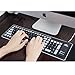 Alinshi Foldable Silicone Keyboard USB Soft Waterproof Keyboard (Black)