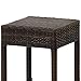 Best Choice Products Set of 2 Dual-Tone Outdoor Furniture Backless Wicker Bar Stools w/Footrest for Backyard, Porch, Patio - Brown