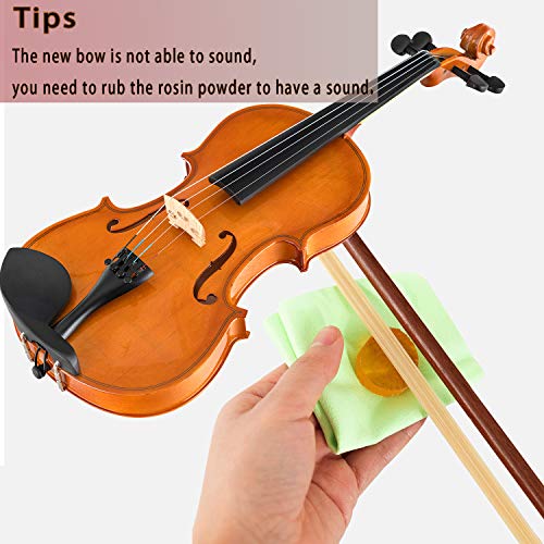 LAGRIMA 4/4 Beginner Violin,Violin Notes Sticker, Handcrafted Acoustic Violin Starter Kit, Case, Bow, Tunner,Rosin and Chin Rest - Thumbnail 5