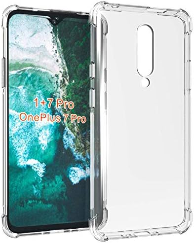 Azzil® Back Cover TPU Clear Soft Case for OnePlus 7 Pro (Transparent)