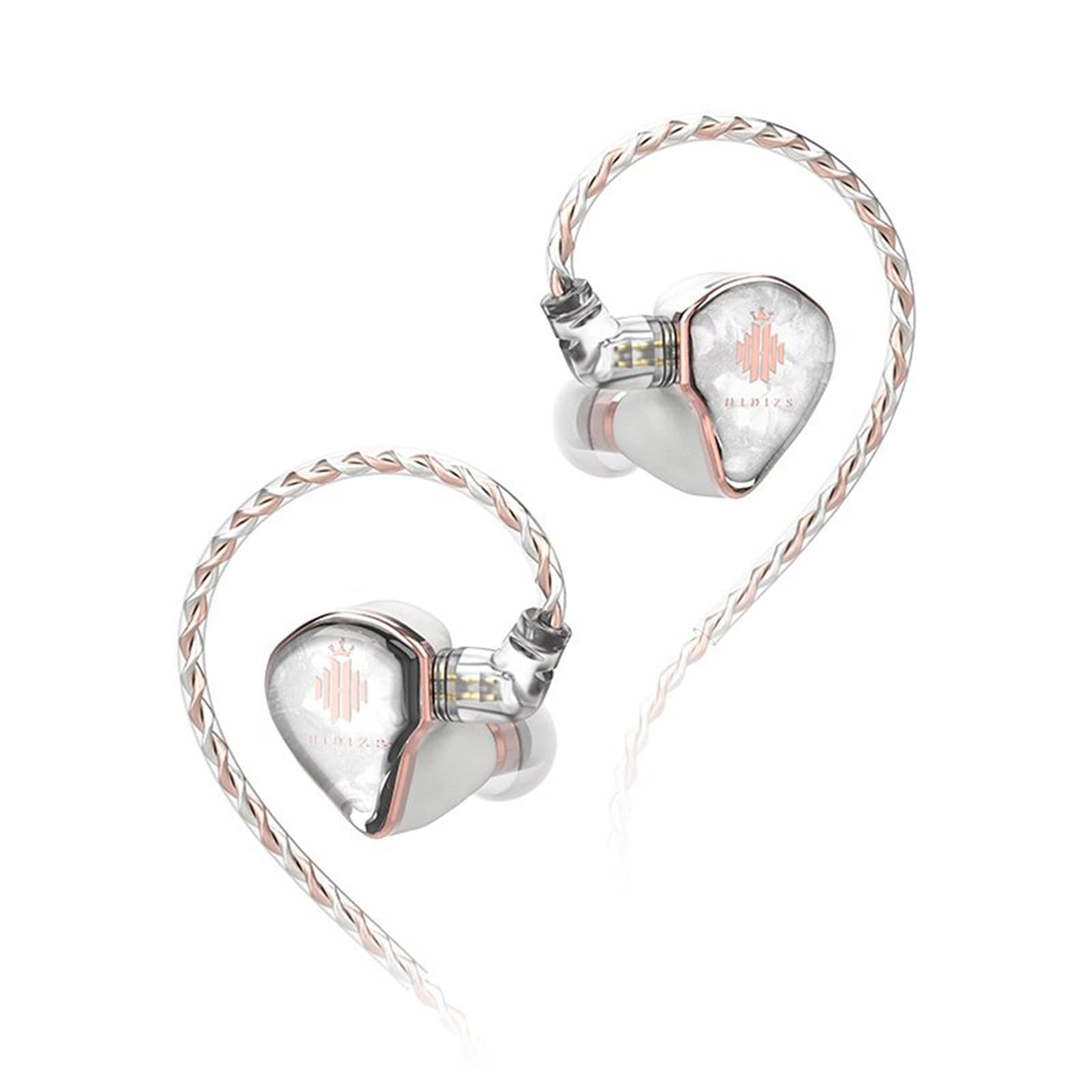Hidizs MD4 in-Ear Monitors IEMs, HiFi in-Ear Earphones, 4 Balanced Armature Drivers, Active Noise Cancelling, Personalized Spatial Audio, Customizable Fit, Hybrid Banlance Armature Headphones