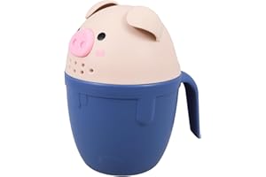 GREENADSCAPE Bath Cup Rinser Pig Design Bathing Spoon Fun Shower Supplies for Boy Girl