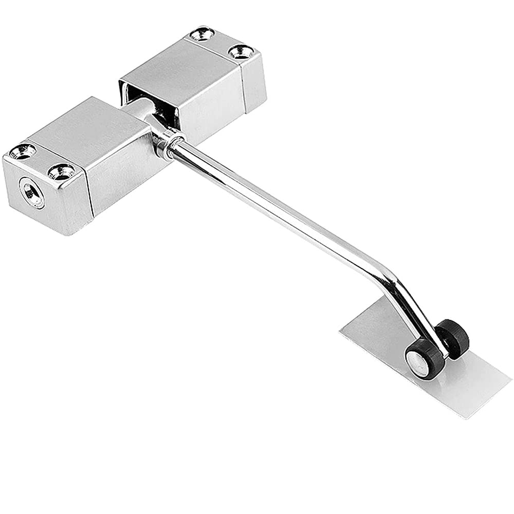 CENPEK Door Closer Internal Automatic Door Closer Automatic Spring Closer Stainless Steel Silent Adjustable Tension Spring Door Closer Come with Hex Key and Screws for 20-30KG Door Cupboard Door