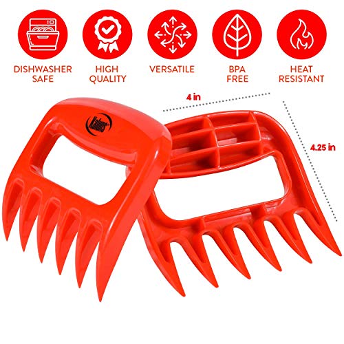 Kaluns Meat Claws, Best Meat and Pulled Pork Shredder Easily Lift, Handle, Pull, Cut, and Shred Meat - Ultra-Sharp Plastic Blades - Heat Resistant, BPA Free, FDA Approved, Dishwasher Safe