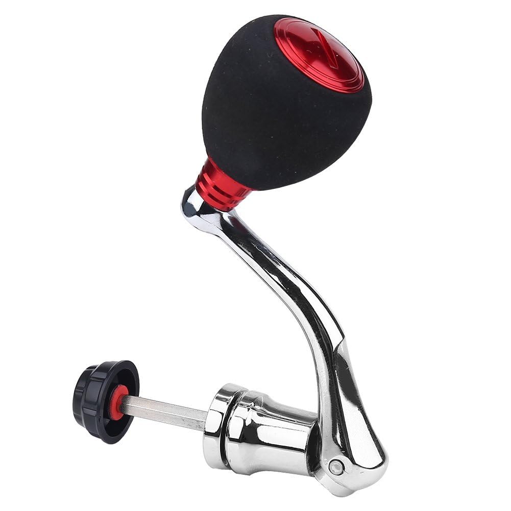 Aramox Fishing Reel Handle Replacement Baitcasting & Red Medium for Series 2000 & 3000