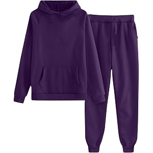 Moonker Girls Boys 2 Piece Tracksuit Fall Athletic Sweatsuits Jogging Sets | Teen Trendy Hoodie, Wide Leg Sweatpants Suit, Un