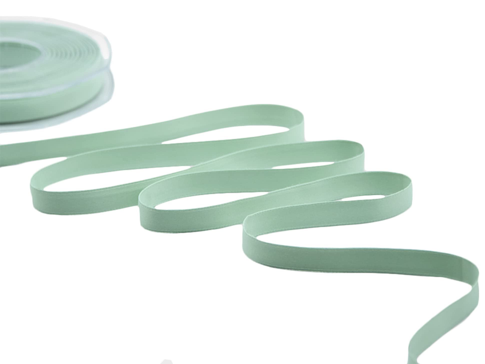 Furlanis - Matt Double Satin, Decorative Ribbon, Gift, Christmas Packing, Wedding, Party, Made in Italy - Sea Green, 10 mm x 20 m