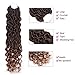 6 Packs Goddess Locs Crochet Hair Wavy Curly Faux Locs Synthetic Hair Extensions Dreadlocks Low Temperature Braiding Hair 1b/27(14