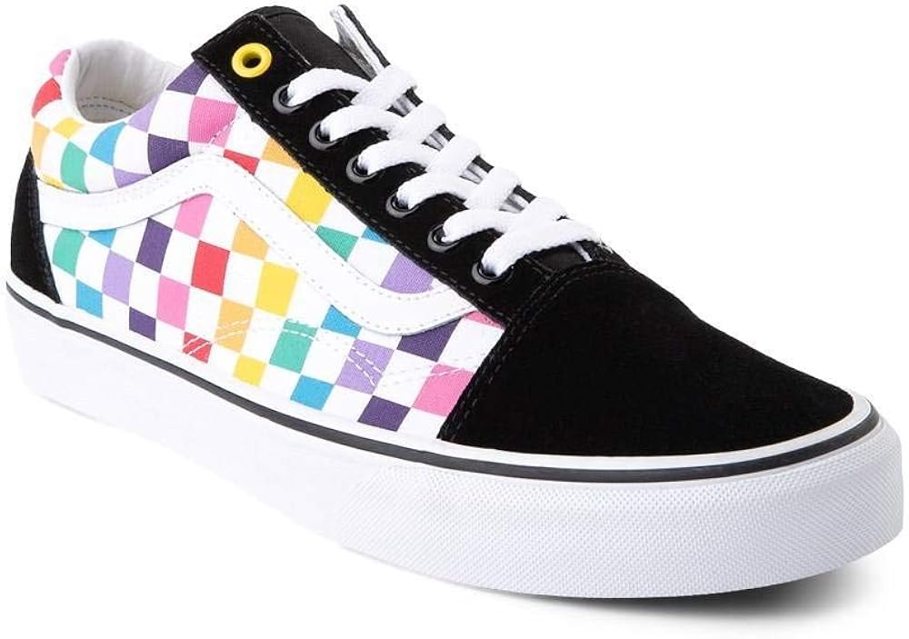 vans old skool rainbow chex