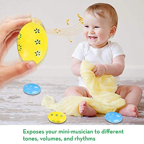 MAXZONE Kids Musical Instruments, 30Pcs 17 Types Wooden Instruments Tambourine Xylophone Toys for Kids Children, Preschool Educational Learning Musical Toys for Boys Girls with Backpack - Thumbnail 5