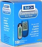 Relion Confirm/micro 100 Test Strips, Pack of 1