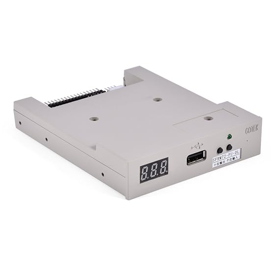 ASHATA USB Diskettenlaufwerk Emulator, SFRM72-FU-DL 720K 34pin USB Floppy Disk Drive Floppy Laufwerk Emulator,Geeignet für Ya