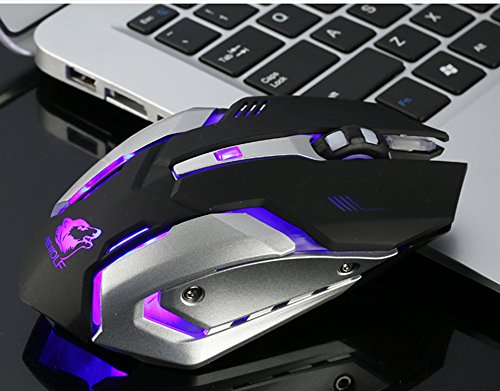 Boofab Rechargeable X7 Gaming Mouse Wireless [7200 DPI] [Programmable] [Breathing Light] Ergonomic Game Computer Mice RGB Gamer Desktop Laptop PC Gaming Mouse for Windows - Thumbnail 2