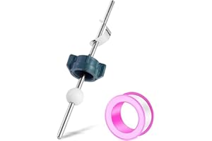 FullMayPro Lavatory Pop Up Center Piece Assembly,Pop Up Drain Repair Kit,Fits Most Popular Brands，Replacement for PS2673,PS469 and PSB327,Replacement Bathroom Sink Pivot Rod,18MM Ball, Chrome（1PC）