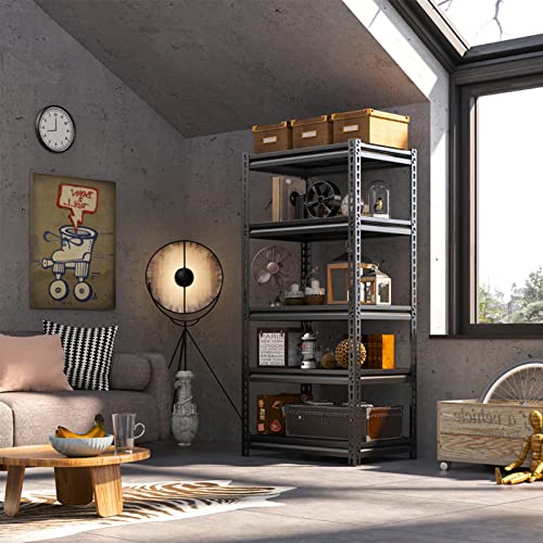 REIBII 72" Garage Shelving Heavy Duty Shelving Loads 1690 LBS, Garage