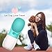 Portable Dog Water Bottle, Keeper Pet Water Dispenser Antibacterial Food Grade Leak Proof Dog Cat Travel Drink Bottle Bowl, Pet Outdoor Drinking Cup-350ml (Blue)