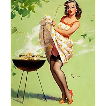 Amazon.com: Magnet 1950's Elvgren Naked Pin-Up Girl Fascinating Figure