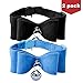 2Pcs Breakaway Bowtie Cat Collar with Bell Blue & Black