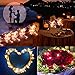 String Lights 39 Feet 120 LED Decorative Lights Battery Operated Dimmable Waterproof with Remote Control 8 Flashing Mode for Indoor Outdoor Wedding Birthday Party Bedroom Patio Garden (Warm White)