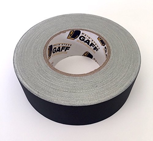 Gaffers Tape - 2 inch by 60 Yard Roll - Black - Bulk Cloth Gaffer Tape, Main Stage Gaff Tape